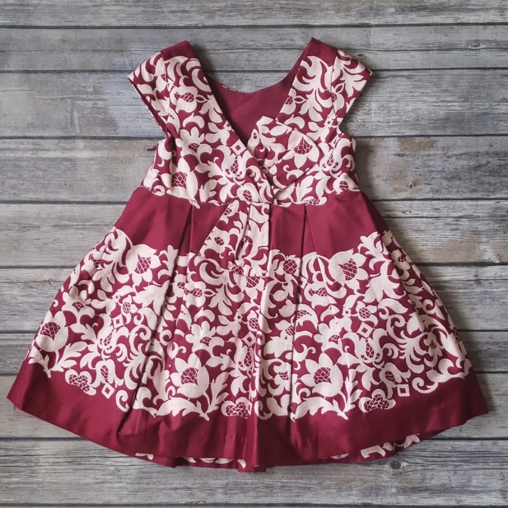 Janie and Jack Baby Girls Lace Print Dress - Picture 5 of 10